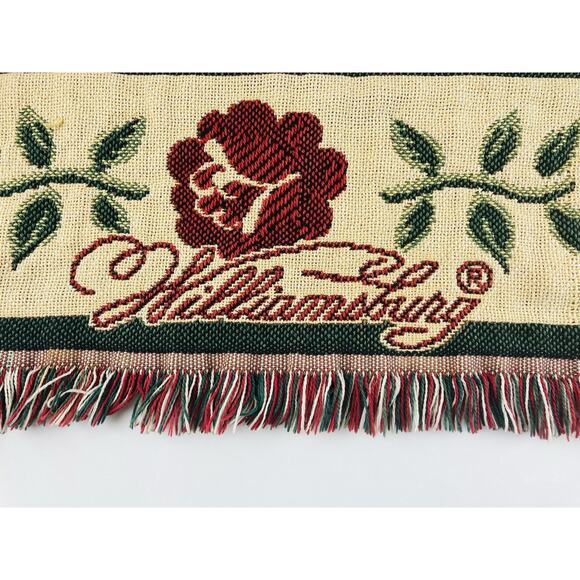 Williamsburg Noah's Ark Throw Blanket Tapestry Goodwin Weavers 100% Cotton Thick - Picture 4 of 10